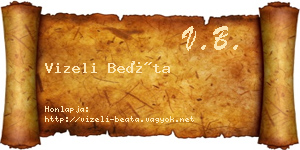 Vizeli Beáta névjegykártya