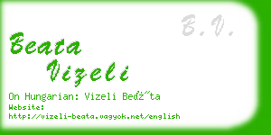 beata vizeli business card